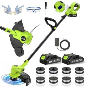 30cm Cutting Diameter Garden Strimmer with 2 Batteries & Charger