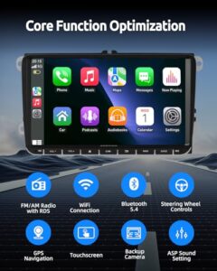 2 Din HD-IPS Touchscreen Bluetooth AM FM GPS SWC Navi