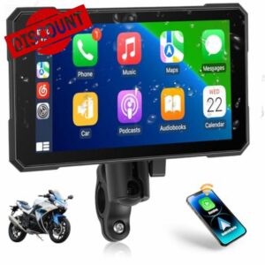 CAMECHO Motorcycle Carplay Screen with Wireless Android Auto