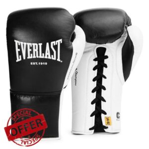 Everlast Powerlock OG Pro Fight Boxing Gloves for Bags & Competition