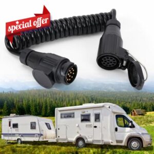 13 Pin Male to 13 Pin Female Trailer Light Board Extension Cable 3M