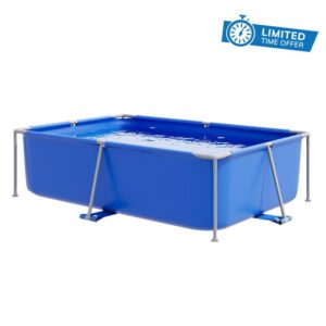 Metal Frame Rectangular Outdoor Swimming Pool