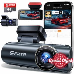 4K Dash Cam Front and Rear