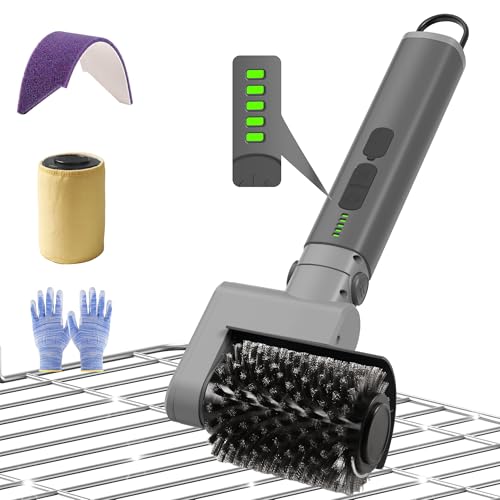 Cordless BBQ Grill Cleaner with 3-in-1 Replaceable Heads