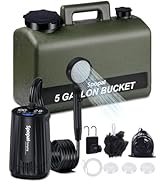 Spopal Upgraded 2 in1 Camping Shower Pump,Ipx8 Waterproof 13000mAh Rechargeable Portable Shower,2...