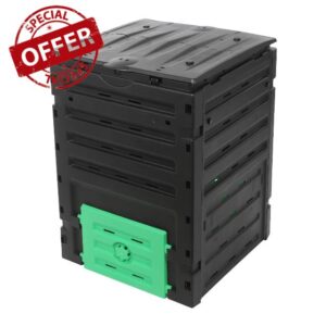 450L Large Compost Bin Garden Compost Bins Outdoor Composter with Optimized Ventilation and Bottom Discharge for Home Gardening