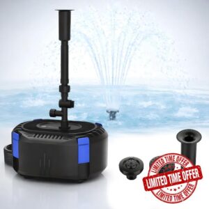 Harune 3000L/H Pond Filter with Fountain Pump Kit