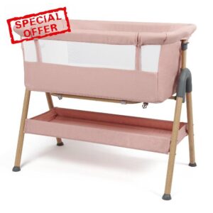 Puggle Dreamy Bedside Crib - Pink