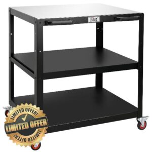 Feasto Outdoor Grill Cart with Stainless Steel Top