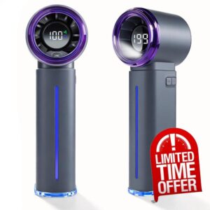 Rechargeable Handheld Fan with Water Mist Spray