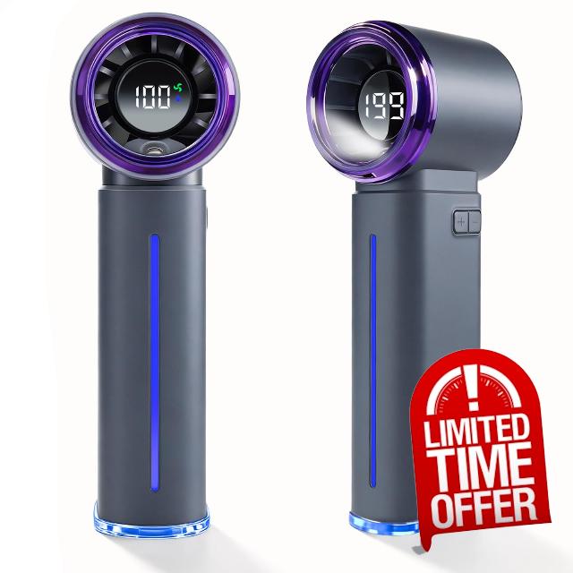 Rechargeable Handheld Fan with Water Mist Spray