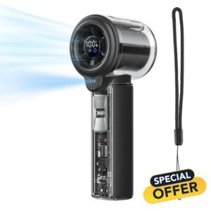 COKUNST Hand Held Fan with Mist Spray