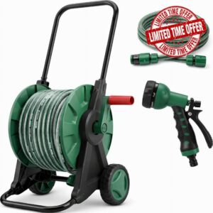 30M Garden Hose Reel Cart on Wheels