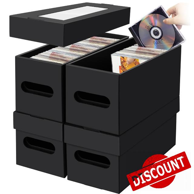 AOBOPLE CD Storage Boxes