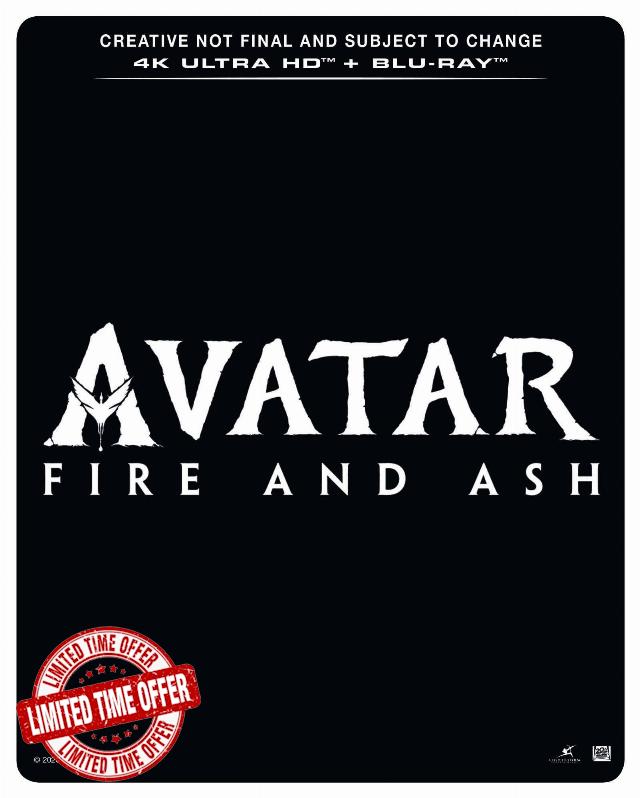 Avatar: Fire and Ash 4K Ultra HD Bonus disc SteelBook