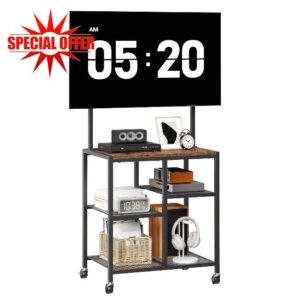 HOOBRO Mobile TV Stand on Wheels