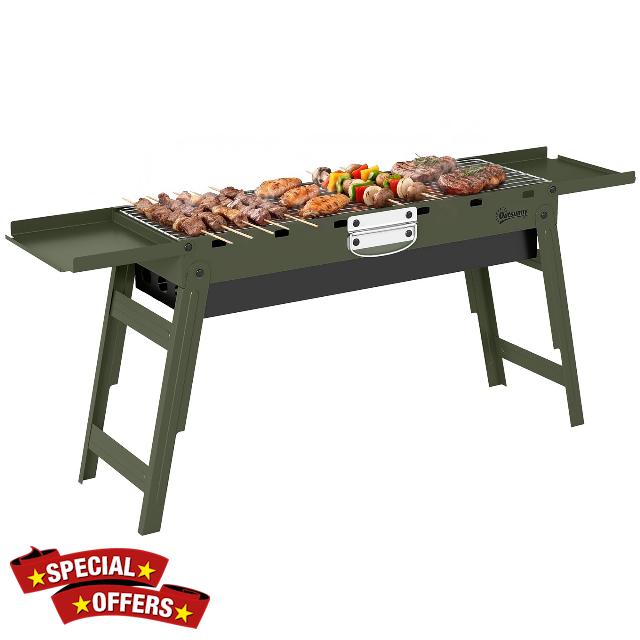 Outsunny Portable BBQ Grill