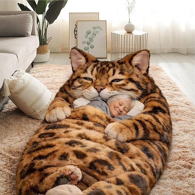 Washable Warm Plush Floor Lounger With Soft Lining For Indoor Or Camping