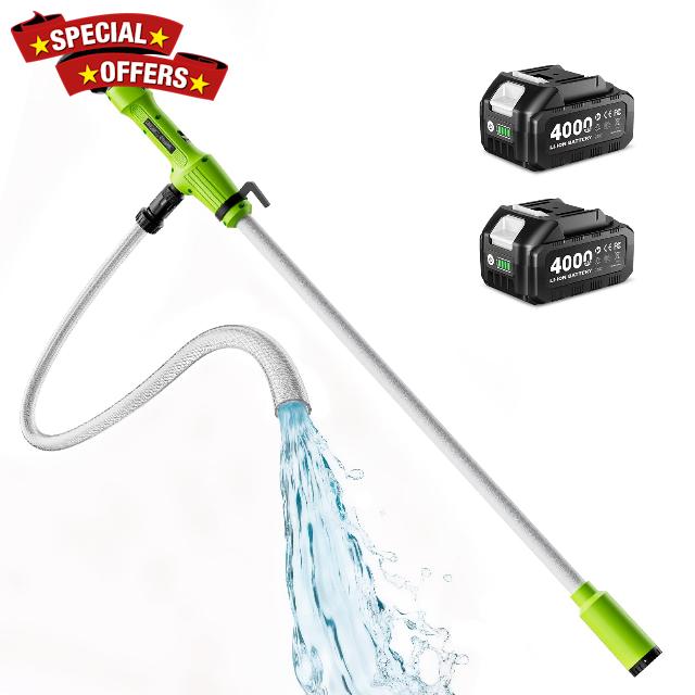 Taskstar Cordless Stick Transfer Pump for Water/Diesel