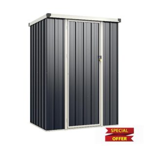 GiantexUK 4x3FT Metal Garden Shed