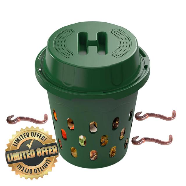 in ground compost bin | with ventilation holes