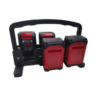 Wall Mount for Einhell Batteries & Chargers [Made in Germany] Battery Holder for 18 V Batteries - Einhell Wall Mount Charger - Battery Wall Mount for Organiser & System (6-Compartment 18 V Battery