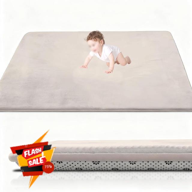 Coral Velvet Baby Play Mat