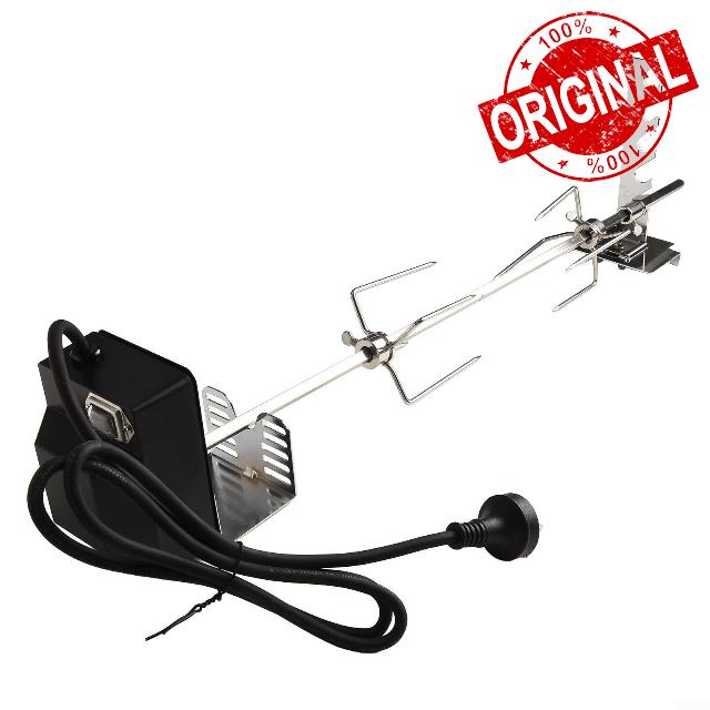 Portable BBQ Rotisserie Spit Kit – Motorized Electric Grill Accessory