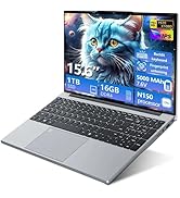 Laptop 15.6 inch, Celeron N4000 Processor 8GB LPDDR4 RAM 256GB SSD, Notebook 180&deg;Flip Schermo FHD...