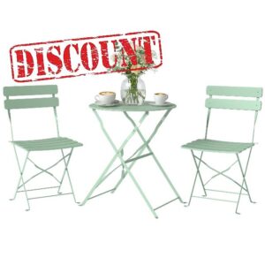 Outsunny 3 Piece Folding Bistro Set