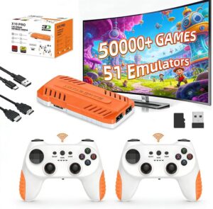 4K HDMI HD Plug and Play Game Stick with 2 Controllers