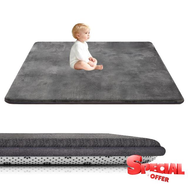 Coral Velvet Baby Play Mat