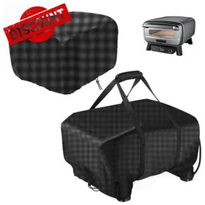 Outdoor Pizza Oven Cover and Carry Bag Set for Ninja Artisan Outdoor Pizza Oven MO200 Series MO201