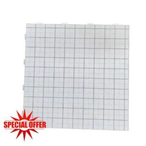 Fuse Beads Pegboards 104x104 Pins Fuse Beads Pegboards 2.6mm Heat Resistant Perler Boards Lengthen Nail Square(White Draw line)