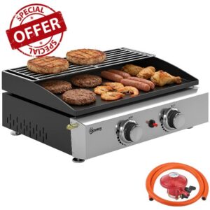 Outsunny 2 Burner Grill Griddle