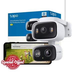 NEW Tapo TC34 2K 3MP Dual Lens Outdoor Security Camera