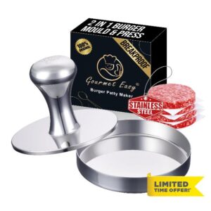 2-IN-1 Smash Burger Press & Patty Maker