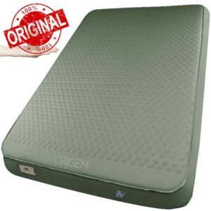 Origem Self-Inflating Camping Mat Double with Built-in Electric Pump