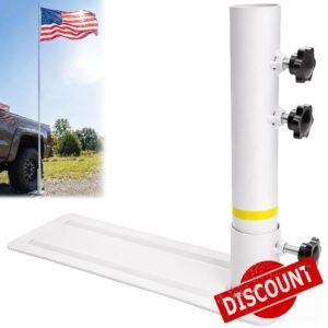 Metal Tailgate Flag Pole Tire Mount