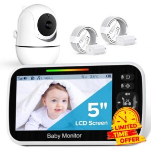 RFAQK Non Wifi Baby Monitor With Camera And Night Vision