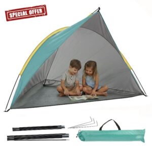 GEEZY Pop Up Beach Tent - 1-2 Person UPF 50+ UV Sun Protection