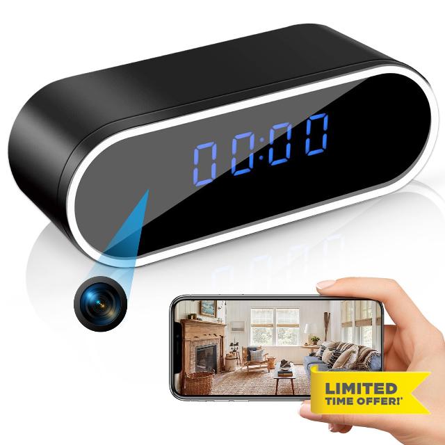 WiFi Clock Camera 1080P