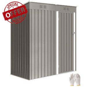 Outsunny 5 x 3 ft Lean-to Garden Shed