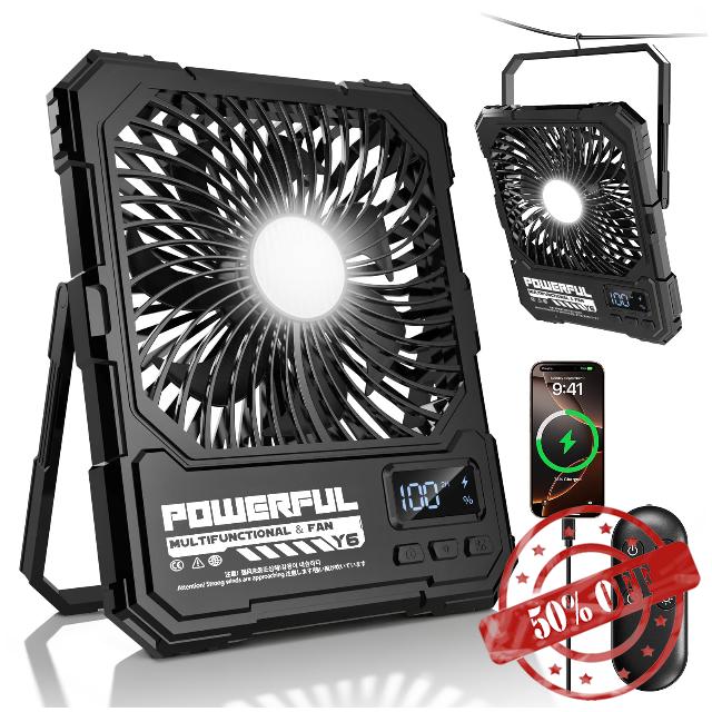 yAyusi 20000mAh Battery Powered Portable Travel Fan