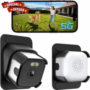 Aqash Window Security Camera 2 Pack 3MP 2K - 5GHz WiFi Wired Safeview Window Camera with Night Vision for Looking Outside Indoor