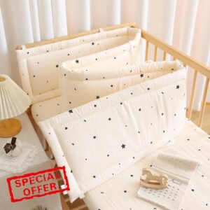 Breathable Cot Bumper & Toddler Bed Guard Set