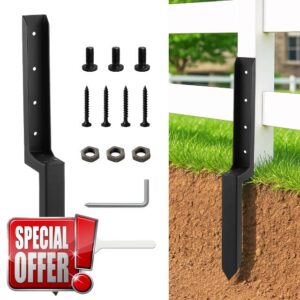 Heavy-Duty Metal Fence Post Repair Stakes