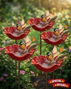 Handmade Metal Flower Garden Stake