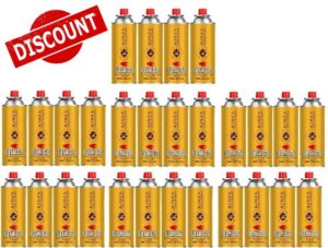 KINZA COLLECTION 28 Butane Gas Cans for Portable Camping | Cooker