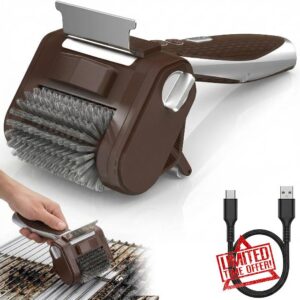 Electric Grill Brush with LED Light - Electric Grill Cleaner